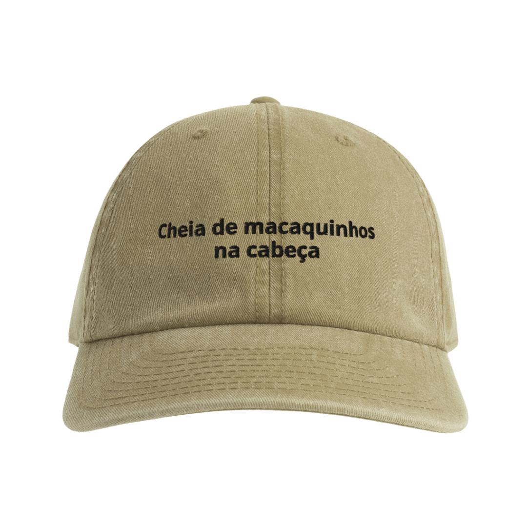 Cheia de macaquinhos na cabeça